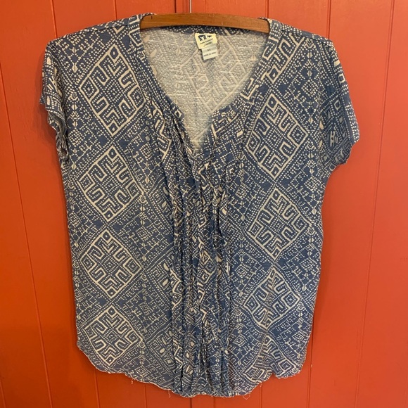 John Robshaw for Lucky blue pattern shirt - Picture 2 of 5